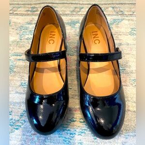 INC girl’s size 2 Mary Jane patent leather shoes 1.5 inch heel worn once